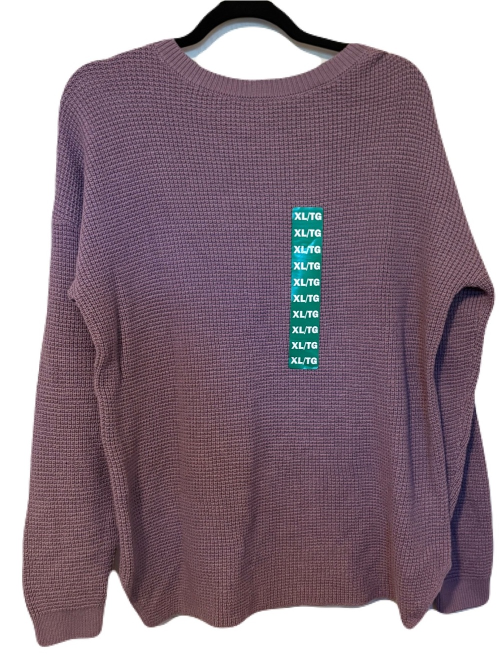 Kersh Merino Wool Blend Waffle-Knit Sweater - Relaxed Women’s Pullover